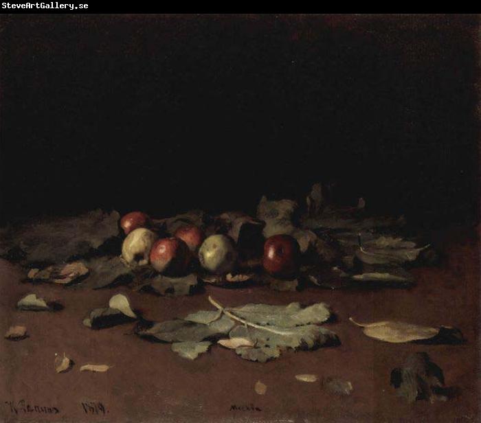 Ilya Repin Apples and Leaves,